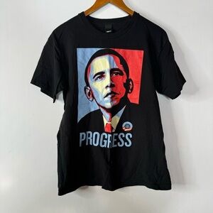 Obey Obama‎ Progress Short Sleeve Shirt Size Medium